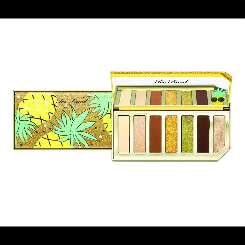 Too faced.  Tutti frutti sparkling pineapple eyeshadow palette